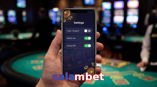 Game list for Salambet app section